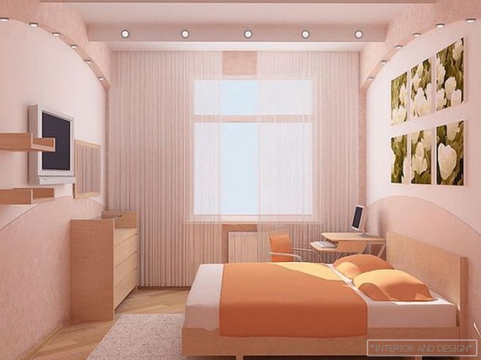Снимка на дизайна на малка спалня