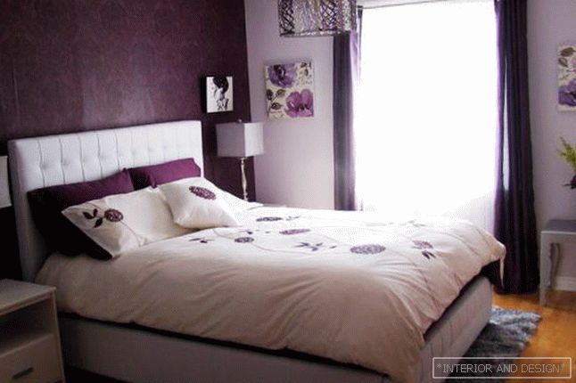 Спалня в розови и лилави нюанси - фото 3