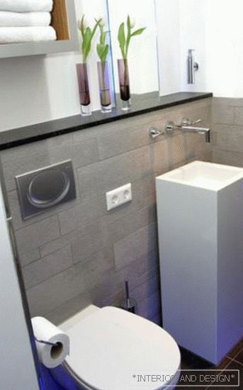 Тоалетна дизайн 1.5 квадрат. m 2