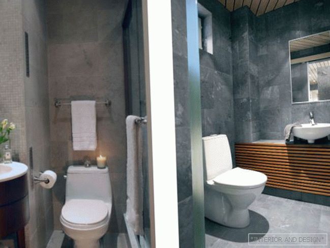 Тоалетна дизайн 2 квадратни. m - 2
