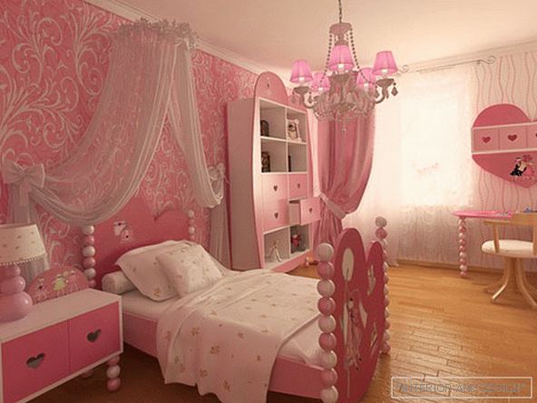 Розов дизайн на спалнята