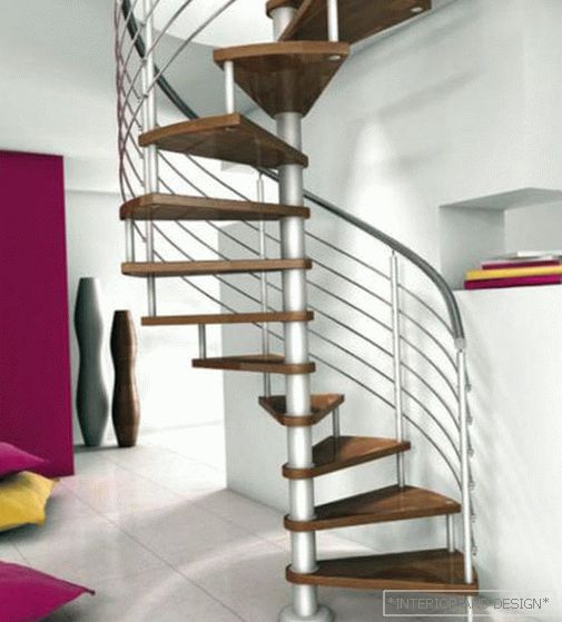 Проектиране на стълби към втория етаж: снимка