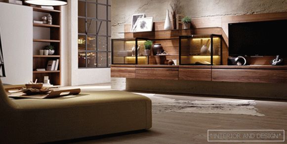 Мебели за хола в модерен стил (таванско помещение) - 3