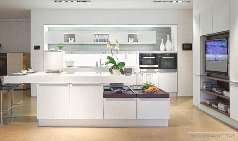 Дизайн на бялата кухня 7