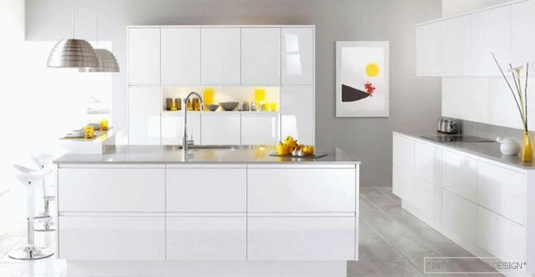 Дизайн на бялата кухня 8