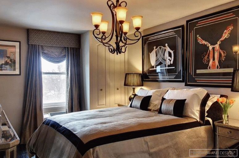Завеси за спалнята в стила на Art Deco 3