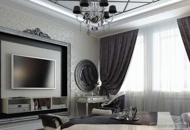 Завеси за спалнята в стила на Art Deco 6